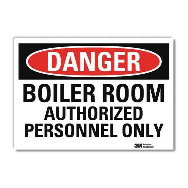 Danger Sign, 10 in H, 14 in W, Reflective Sheeting, Horizontal Rectangle, English, U3-1138-RD_14X10