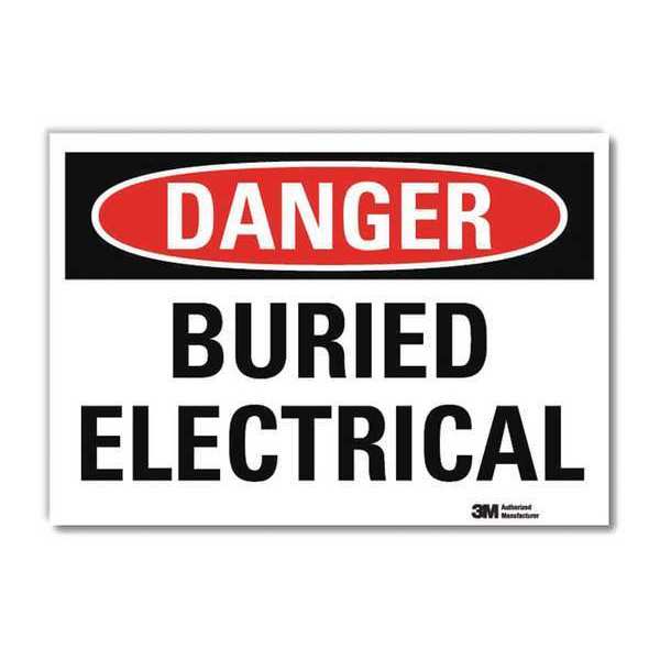 Danger Sign, Self-Adhesv Mount, 10inWx7inH, U3-1141-RD_10X7