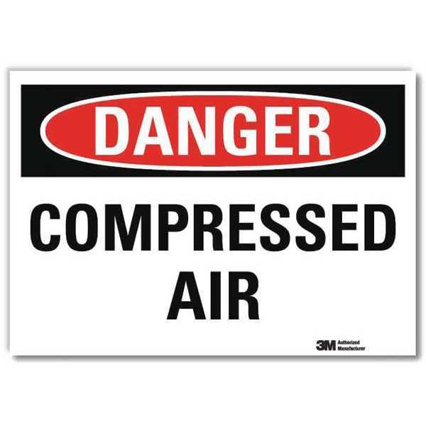 Danger Sign, 7 in H, 10 in W, Vertical Rectangle, English, U3-1184-RD_10X7