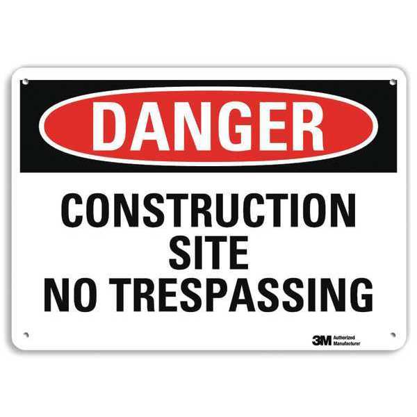 Danger Sign, 4 Hole Mount, 10in W x 7in H, U3-1250-RA_10X7