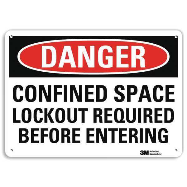 Danger Sign, 4 Hole Mount, 10in W x 7in H, U3-1222-RA_10X7