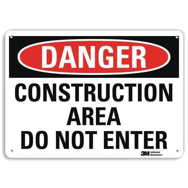 Danger Sign, 4 Hole Mount, 10in W x 7in H, U3-1240-RA_10X7