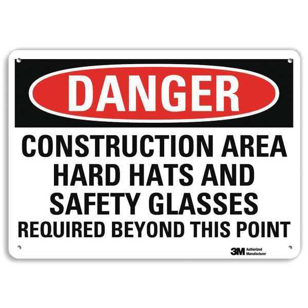 Danger Sign, 4 Hole Mount, 10in W x 7in H, U3-1242-RA_10X7