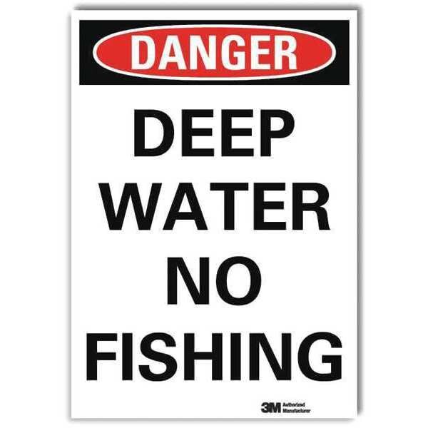 Danger Sign, 10 in H, 7 in W, Reflective Sheeting, Horizontal Rectangle, English, U3-1291-RD_7X10