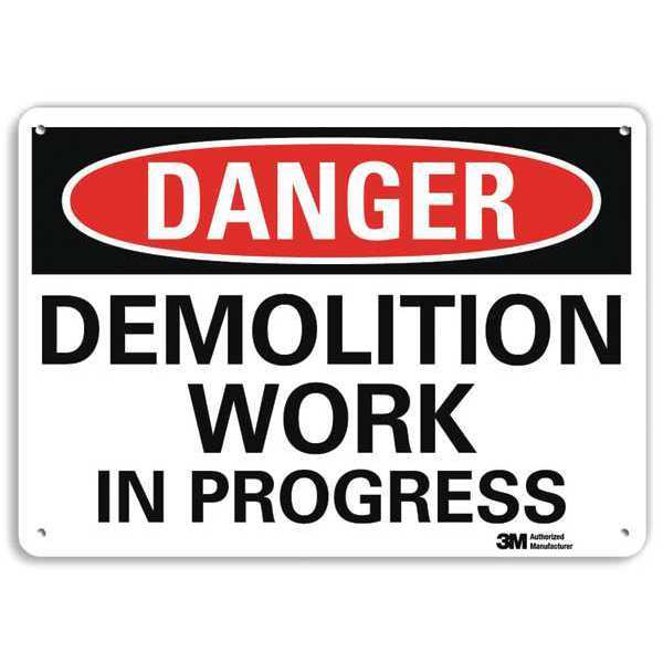 Danger Sign, 4 Hole Mount, 10in W x 7in H, U3-1292-RA_10X7
