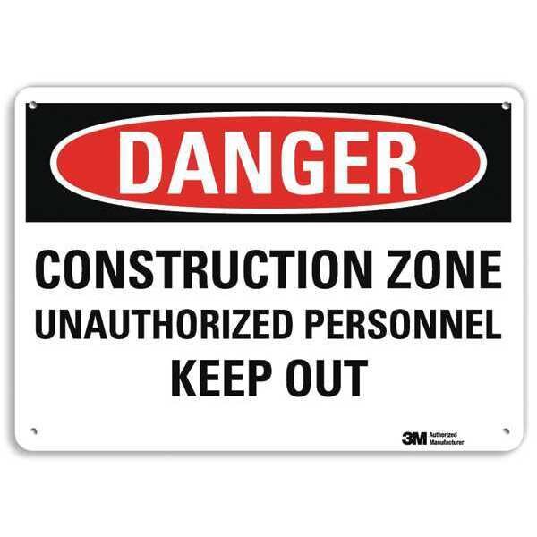 Danger Sign, 4 Hole Mount, 10in W x 7in H, U3-1253-RA_10X7