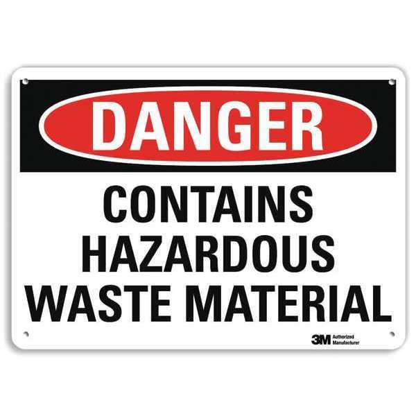 Danger Sign, 4 Hole Mount, 10in W x 7in H, U3-1262-RA_10X7