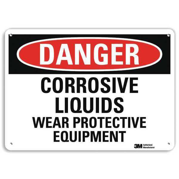 Danger Sign, 4 Hole Mount, 10in W x 7in H, U3-1273-RA_10X7
