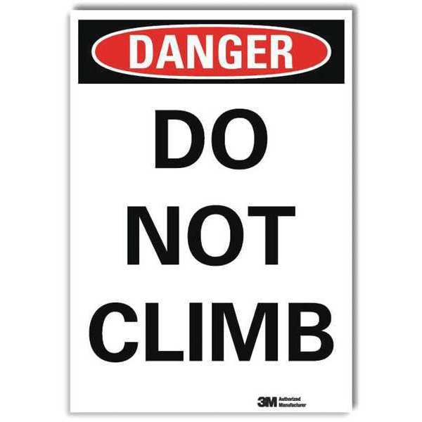 Danger Sign, Slf-Adhesv Mount, 10inWx14inH