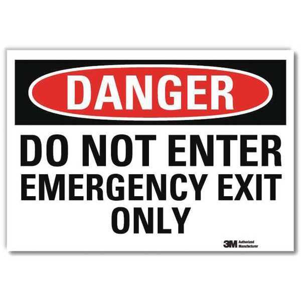 Danger Sign, 10x14in, Reflective Sheeting