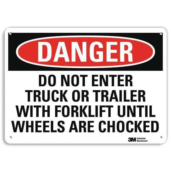 Danger Sign, 4 Hole Mount, 10in W x 7in H, U3-1323-RA_10X7