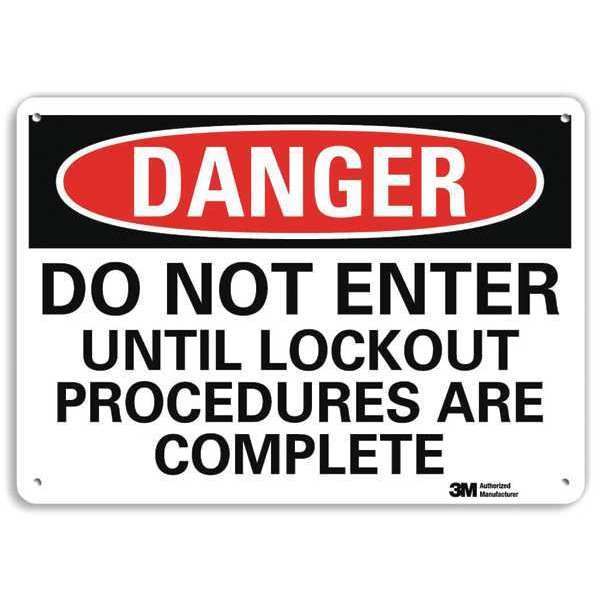 Danger Sign, 4 Hole Mount, 10in W x 7in H, U3-1324-RA_10X7