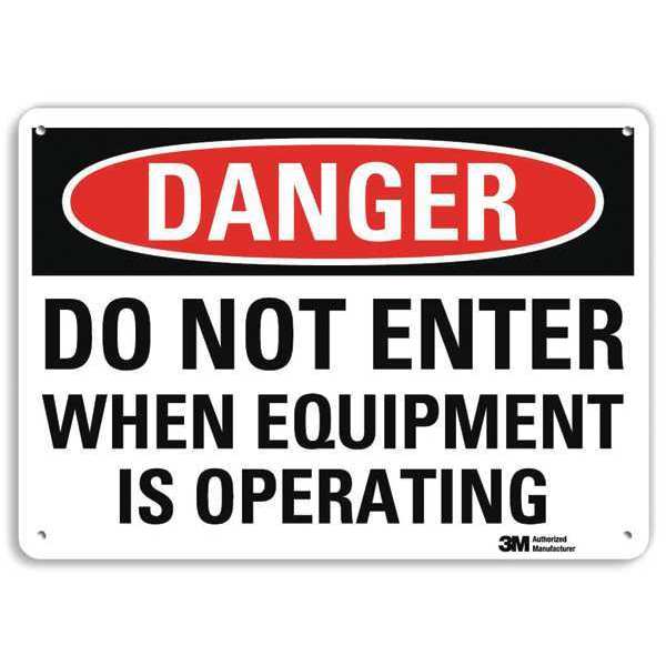 Danger Sign, 4 Hole Mount, 10in W x 7in H, U3-1325-RA_10X7