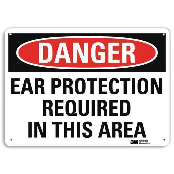 Danger Sign, 4 Hole Mount, 10in W x 7in H, U3-1390-RA_10X7