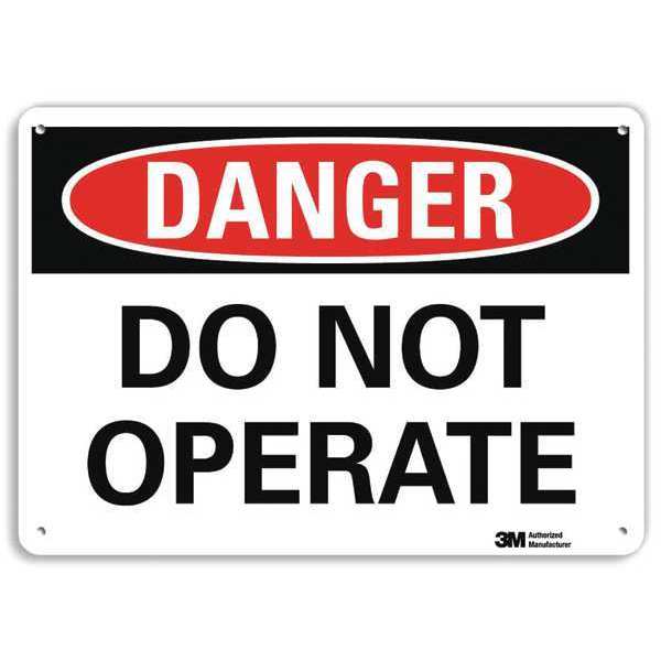 Danger Sign, 4 Hole Mount, 10in W x 7in H, U3-1336-RA_10X7