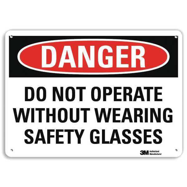 Danger Sign, 4 Hole Mount, 10in W x 7in H, U3-1350-RA_10X7