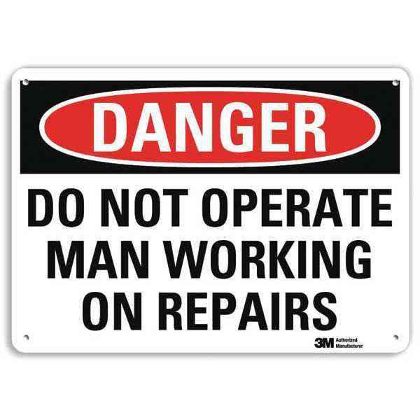 Danger Sign, 4 Hole Mount, 10in W x 7in H, U3-1351-RA_10X7