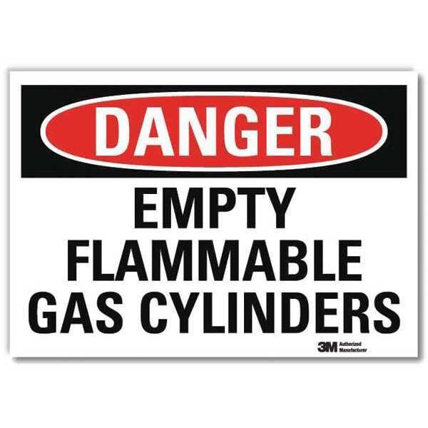 Danger Sign, 7 in H, 10 in W, Vertical Rectangle, English, U3-1423-RD_10X7