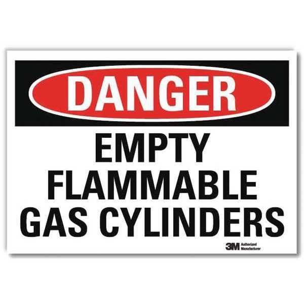 Danger Sign, 10 in H, 14 in W, Horizontal Rectangle, English, U3-1423-RD_14X10