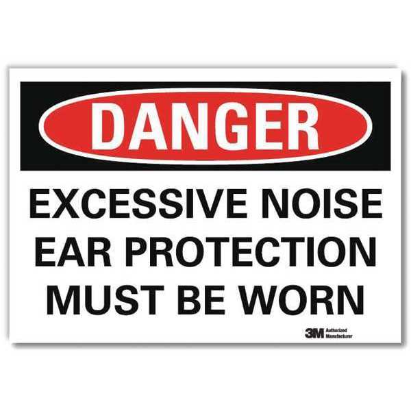 Danger Sign, Self-Adhesv Mount, 10inWx7inH, U3-1430-RD_10X7