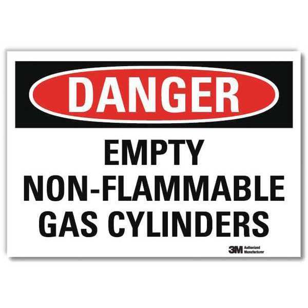 Danger Sign, 7 in H, 10 in W, Vertical Rectangle, English, U3-1422-RD_10X7