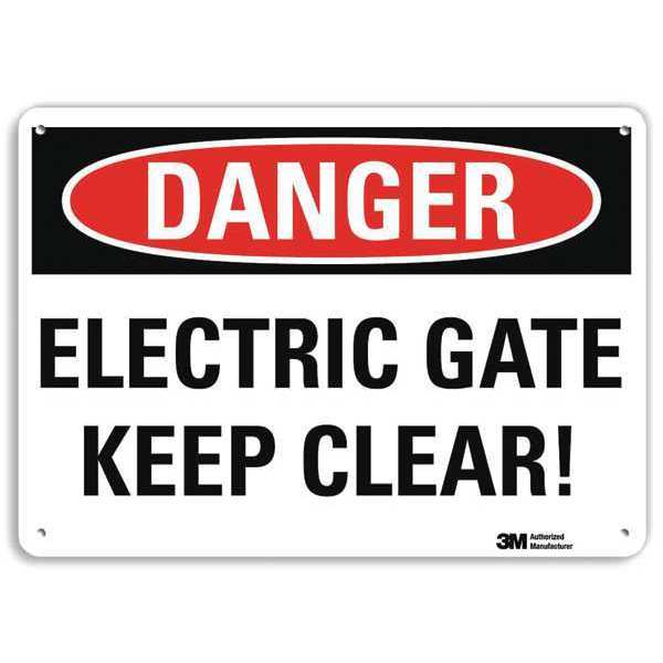 Danger Sign, 4 Hole Mount, 10in W x 7in H, U3-1398-RA_10X7