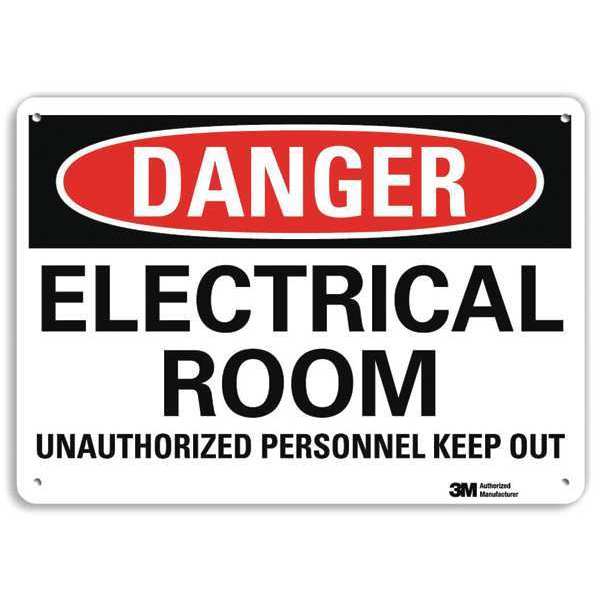 Danger Sign, 4 Hole Mount, 10in W x 7in H, U3-1411-RA_10X7