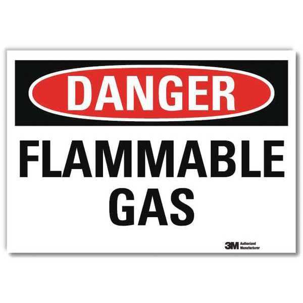 Danger Sign, 10 in H, 14 in W, Horizontal Rectangle, English, U3-1476-RD_14X10