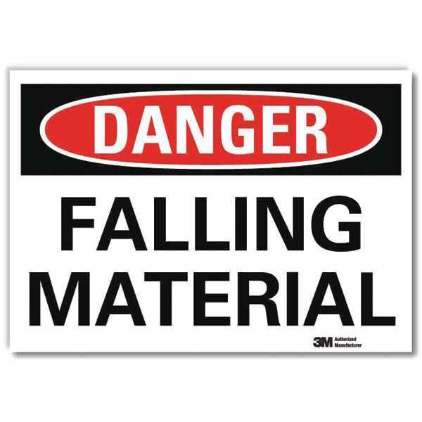Danger Sign, 5 in H, 7 in W, Reflective Sheeting, Horizontal Rectangle, English, U3-1465-RD_7X5