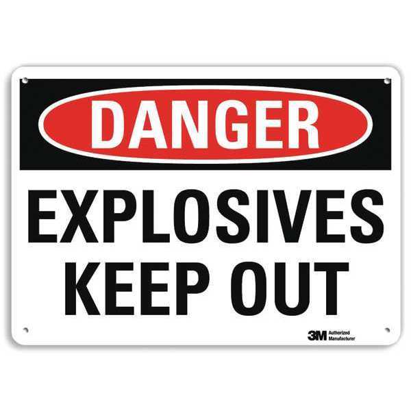 Danger Sign, 4 Hole Mount, 10in W x 7in H, U3-1439-RA_10X7