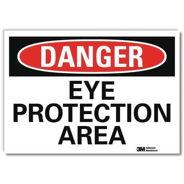Danger Sign, Self-Adhesv Mount, 10inWx7inH, U3-1445-RD_10X7