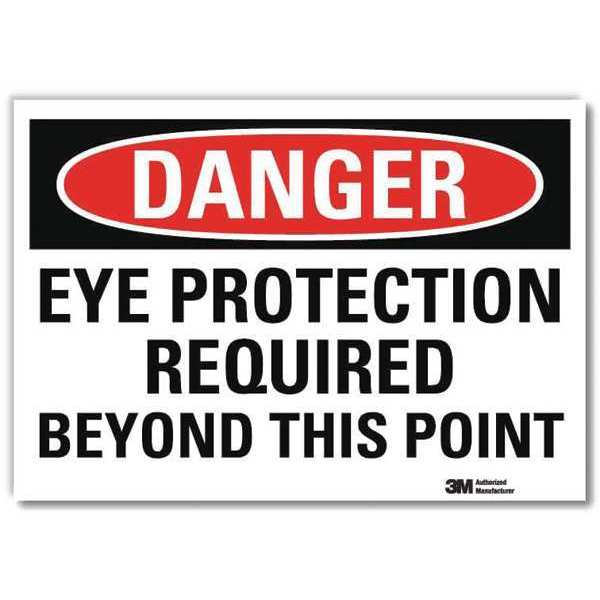 Danger Sign, Slf-Adhesv Mount, 14inWx10inH, U3-1449-RD_14X10