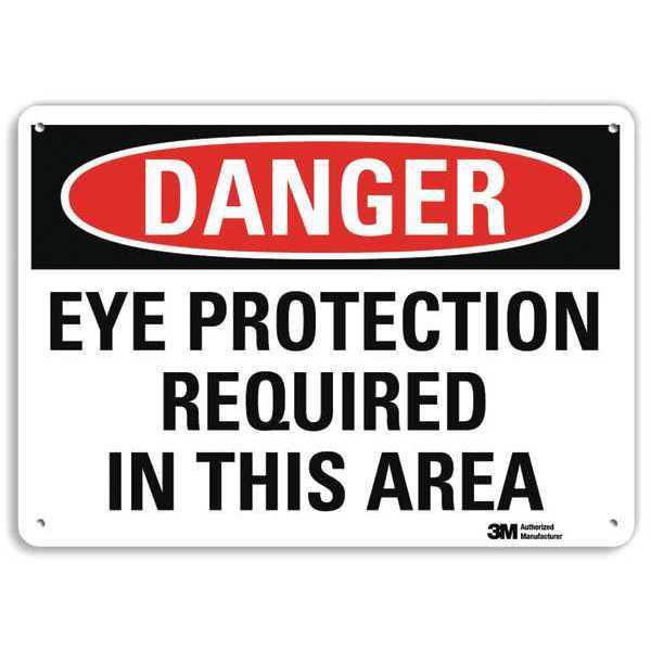 Danger Sign, 4 Hole Mount, 10in W x 7in H, U3-1450-RA_10X7