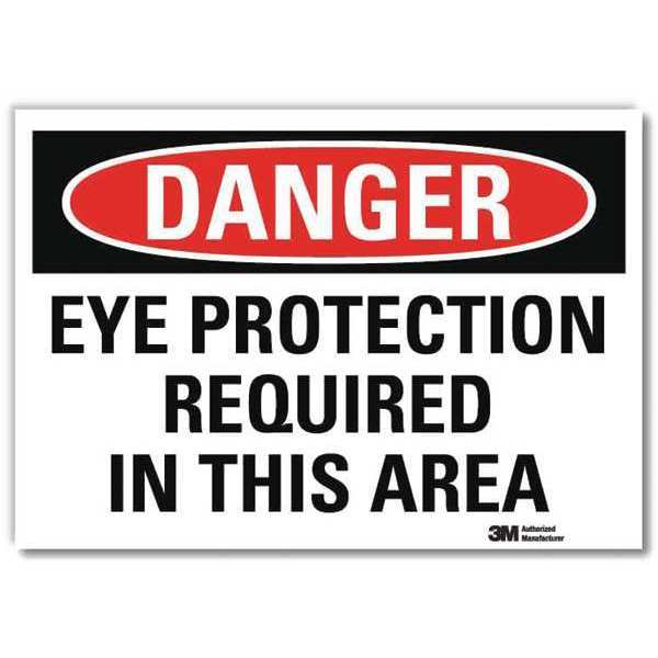 Danger Sign, Slf-Adhesv Mount, 14inWx10inH, U3-1450-RD_14X10