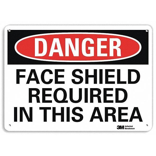 Danger Sign, 4 Hole Mount, 10in W x 7in H, U3-1456-RA_10X7