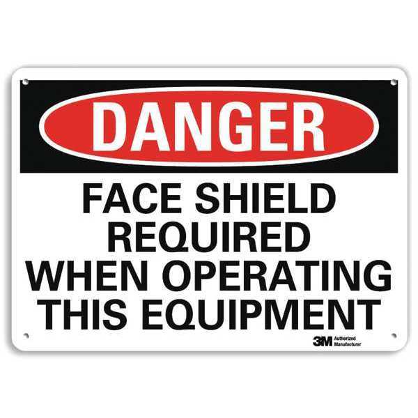 Danger Sign, 4 Hole Mount, 10in W x 7in H, U3-1457-RA_10X7