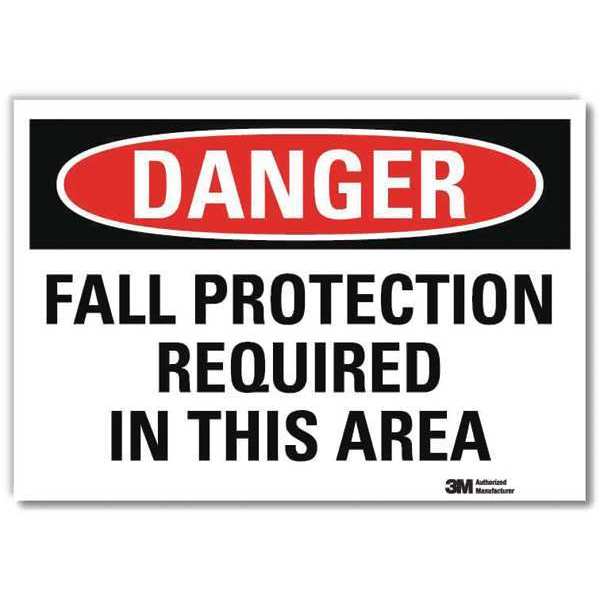 Danger Sign, Self-Adhesv Mount, 7inWx5inH, U3-1462-RD_7X5