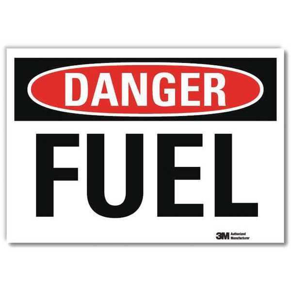 Danger Sign, 7 in H, 10 in W, Vertical Rectangle, English, U3-1520-RD_10X7