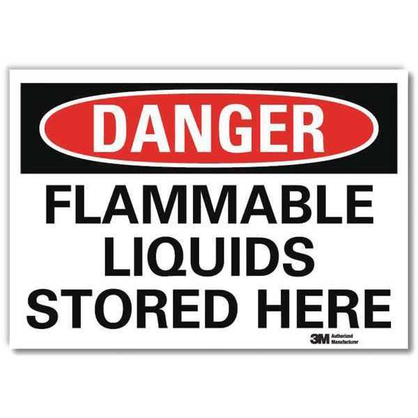 Danger Sign, 7 in H, 10 in W, Vertical Rectangle, English, U3-1490-RD_10X7