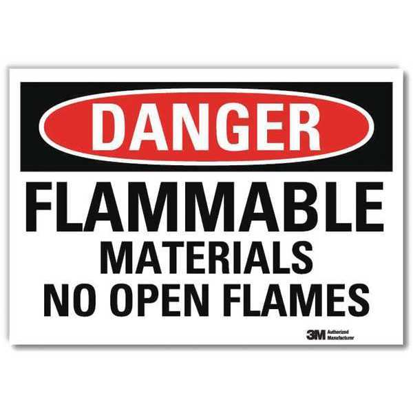 Danger Sign, 7 in H, 10 in W, Vertical Rectangle, English, U3-1501-RD_10X7