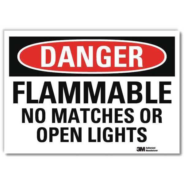 Danger Sign, 10 in H, 14 in W, Horizontal Rectangle, English, U3-1504-RD_14X10