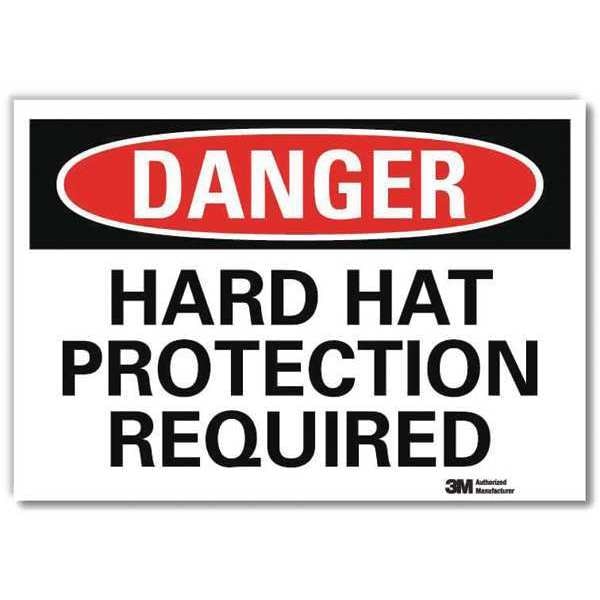 Danger Sign, Self-Adhesv Mount, 7inWx5inH, U3-1554-RD_7X5