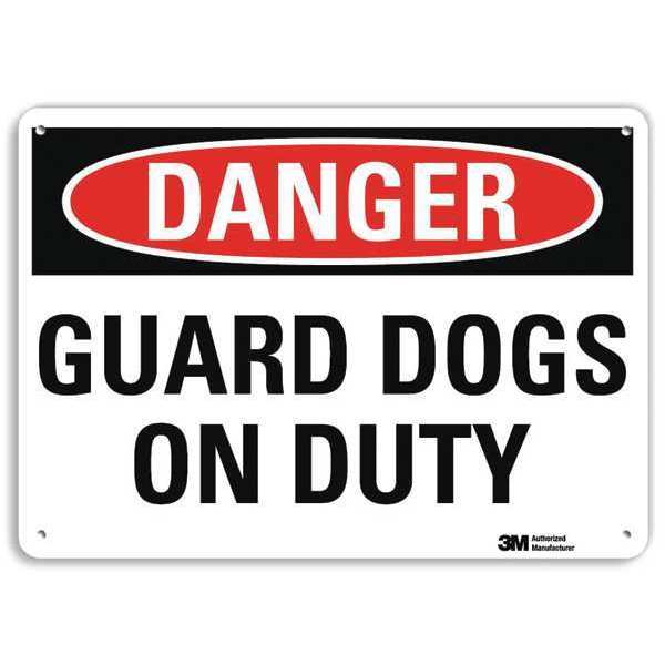 Danger Sign, 4 Hole Mount, 10in W x 7in H, U3-1539-RA_10X7