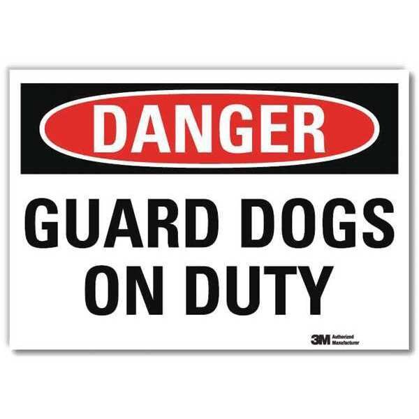 Danger Sign, 7 in H, 10 in W, Reflective Sheeting, Vertical Rectangle, English, U3-1539-RD_10X7