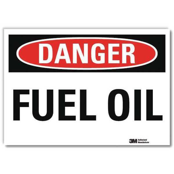 Danger Sign, 5 in H, 7 in W, Horizontal Rectangle, English, U3-1521-RD_7X5