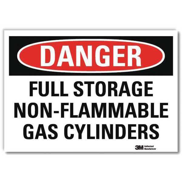 Danger Sign, 7 in H, 10 in W, Vertical Rectangle, English, U3-1526-RD_10X7