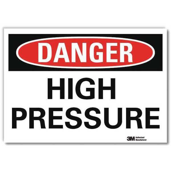 Danger Sign, Self-Adhesv Mount, 7inWx5inH, U3-1597-RD_7X5