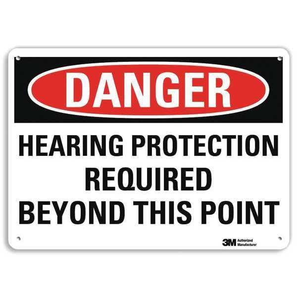 Danger Sign, 4 Hole Mount, 10in W x 7in H, U3-1587-RA_10X7