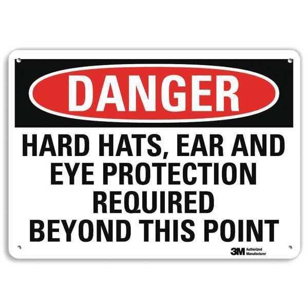 Danger Sign, 4 Hole Mount, 10in W x 7in H, U3-1561-RA_10X7
