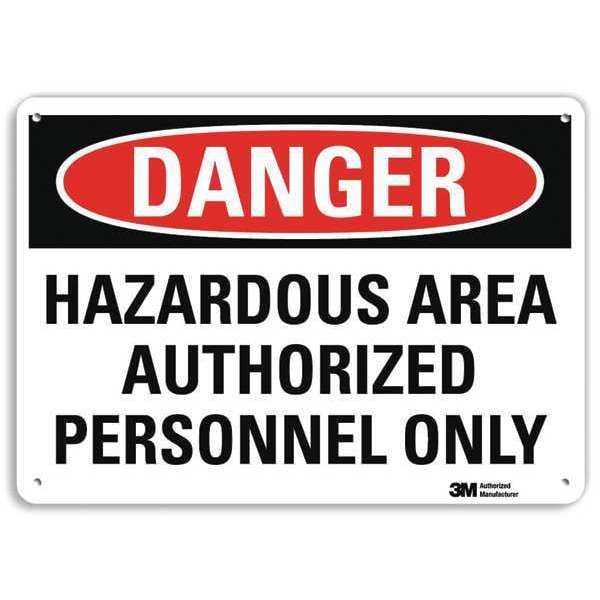 Danger Sign, 4 Hole Mount, 10in W x 7in H, U3-1564-RA_10X7